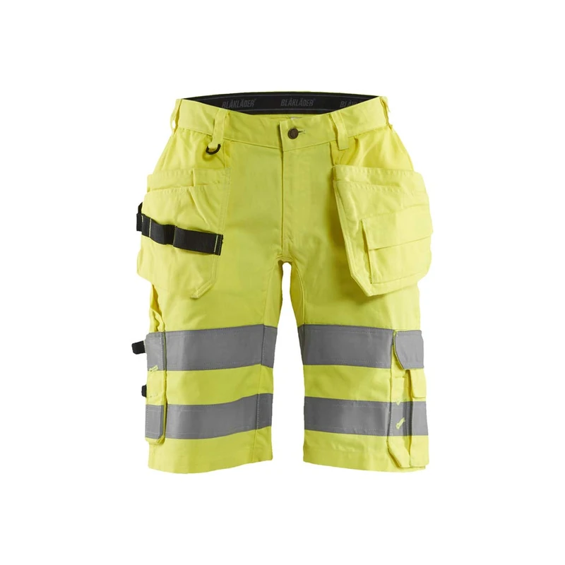 Blaklader 158618113300C62 High Vis Stretch Shorts - Yellow - Size C62