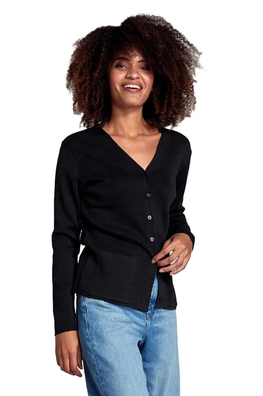 Armor Lux Women's Gilet ''Locronan'' Cardigan Sweater, Black, XS