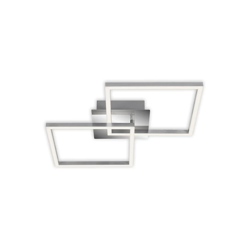 BRILONER Leuchten LED Swivel-Mounted Ceiling Light, dimmable Ceiling Light, 24 watt, 1,800 lumens, 3,000 Kelvin, Silver Chrome Coloured
