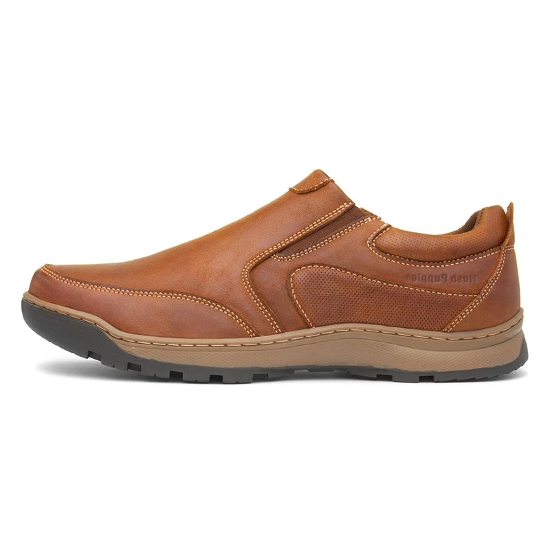 Hush Puppies Men's Jasper Moccasins - Tan Nubuck - 9 UK