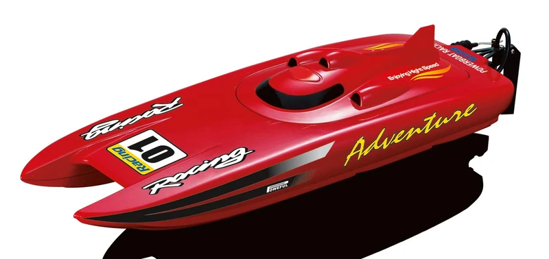 Amewi Racing Catamaran Adventure RC Motorboat RTR 450 mm, Red