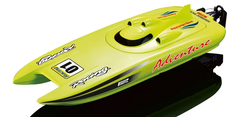 Amewi Racing Catamaran Adventure RC Motor Boat RTR 450 mm, Green