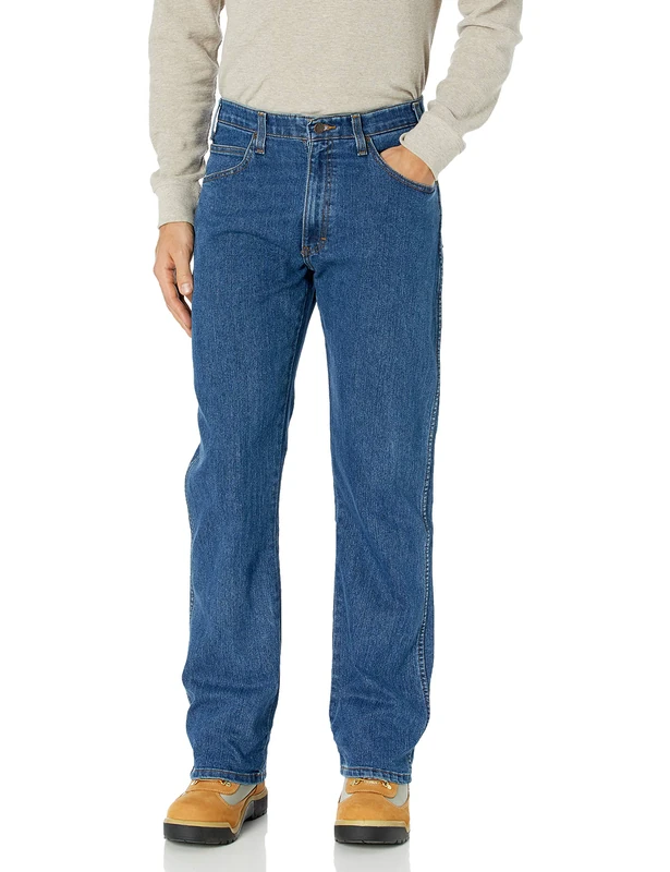 Dickies Men's Active Waist 5-Pocket Flex Performance Pants Jeans, Stonewashed Indigo Blue, 30W x 32L