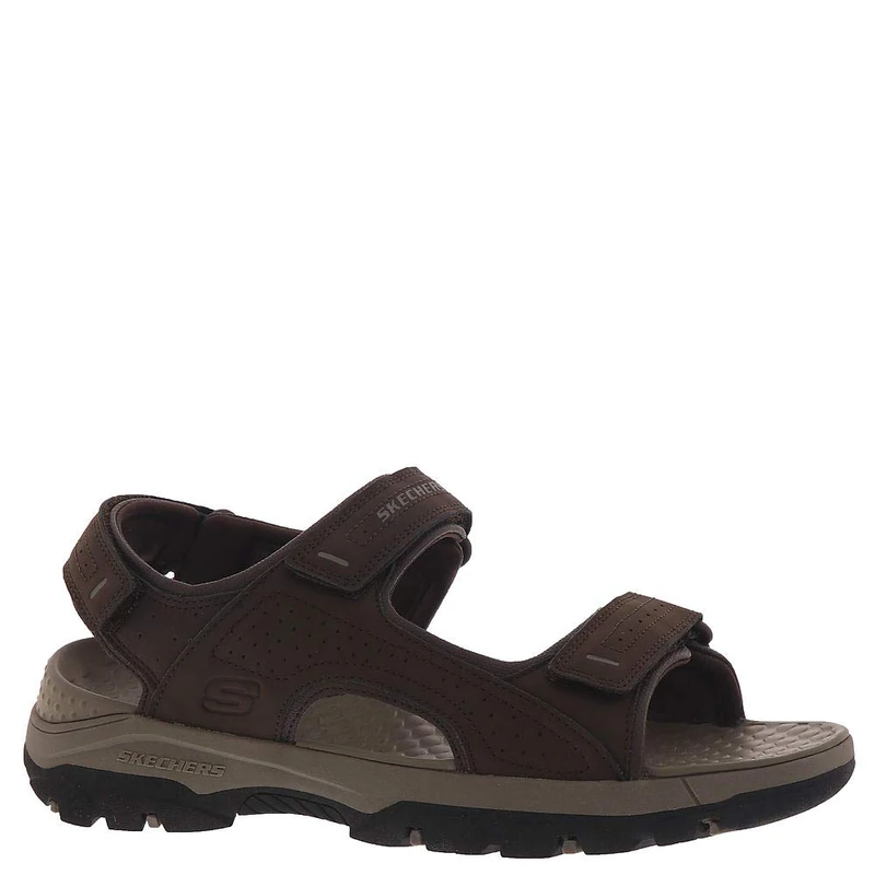 Skechers Men's TRESMEN Garo Sandal, Chocolate Synthetic, 7 UK