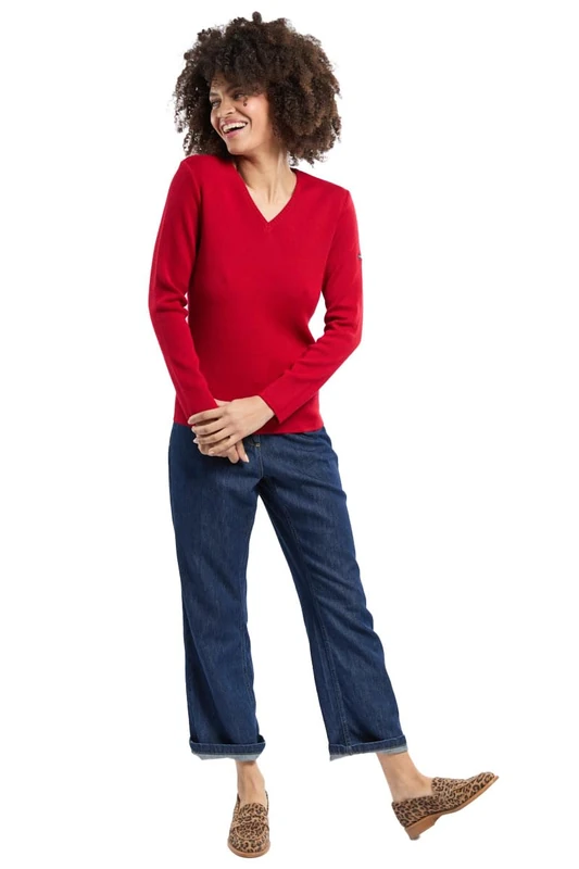 Armor Lux Locmine Women's Sweater - Red - Medium
