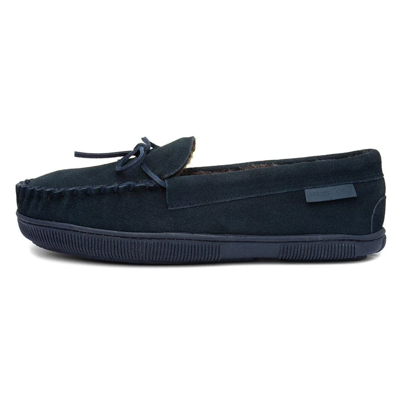 Hush Puppies Ace Mens Moccasin & Full Slippers Navy 6 UK