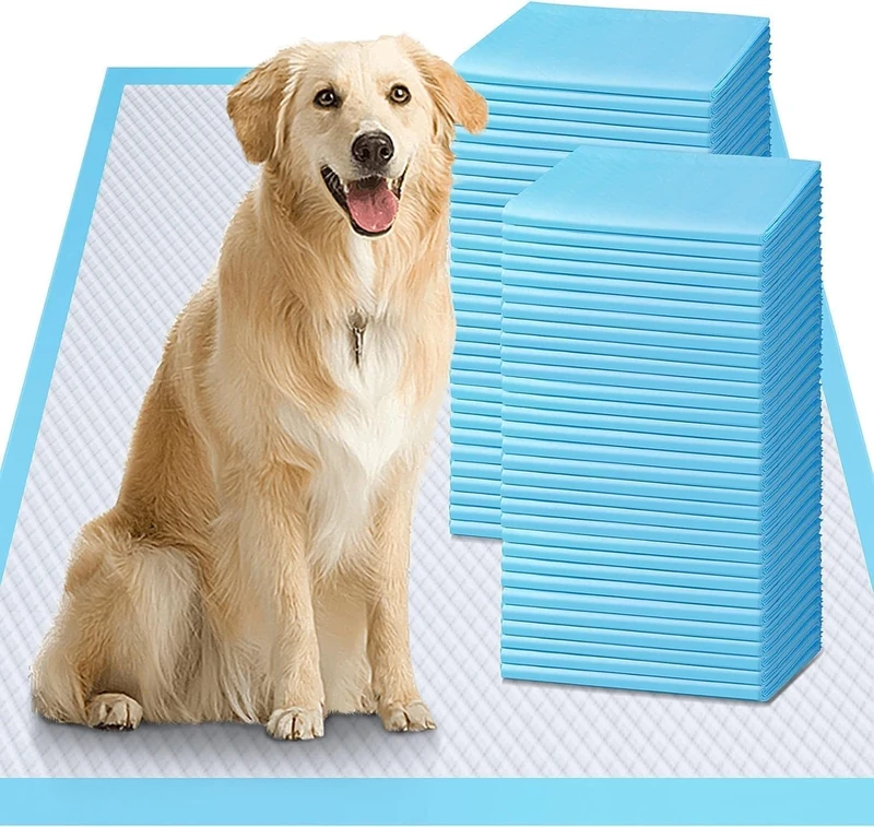 Gimars XL Thicker Heavy Absorbency Pet Training Puppy Pee Pads 28"x34"- Extra Large Disposable Polymer Quick Dry No Leaking Pee Pads for Dogs, Cats, Rabbits and Other House Training Pets