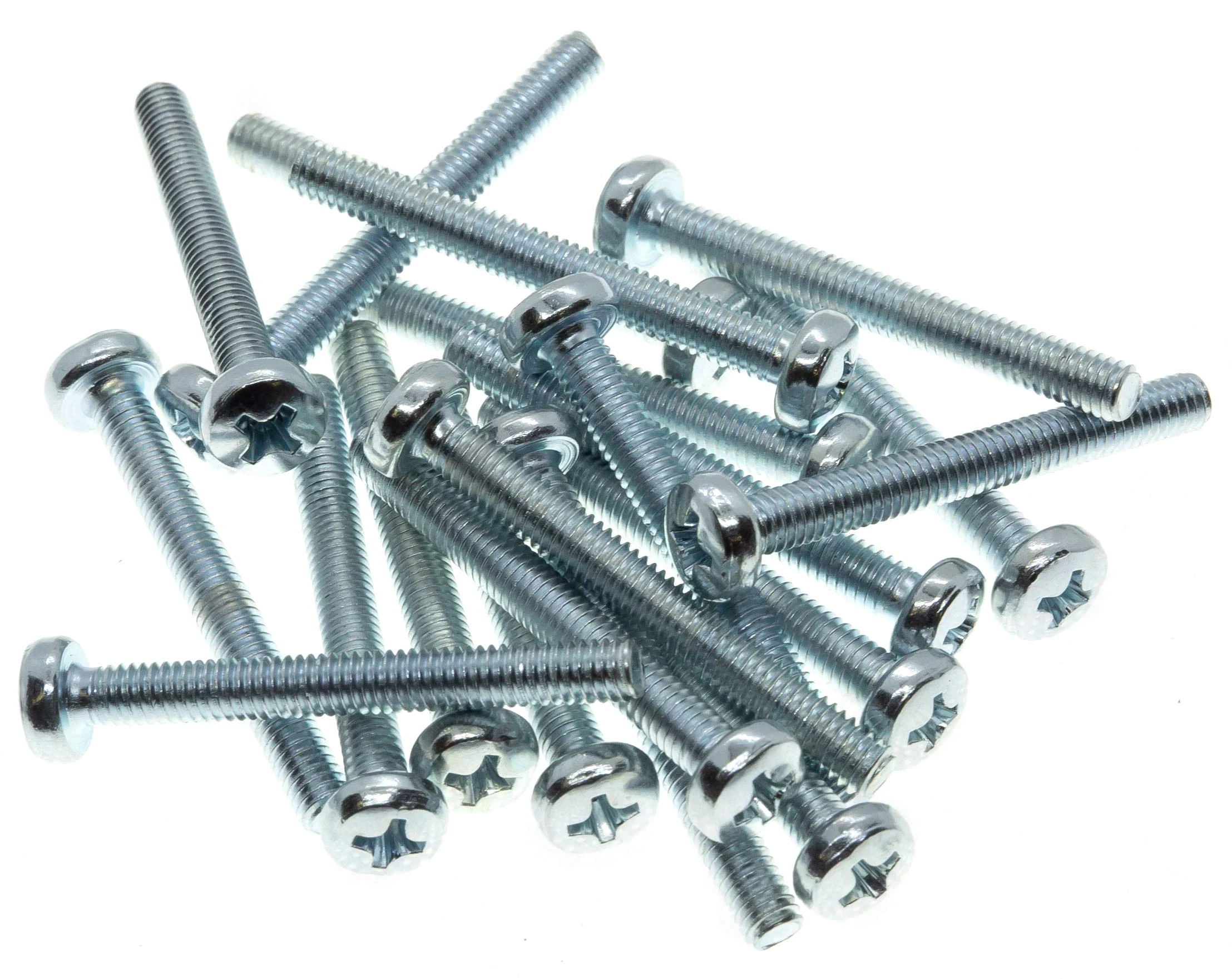 M5 (5mm x 80mm) Phillips Pan Head Machine Screws Steel (Pack of 10) DIN 7985 G09-G10BC