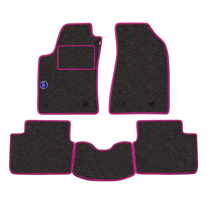 PROPOSTEONLINE Ford Ecosport 2018 Onwards Car Mat Set Grey with Crest - Image 1
