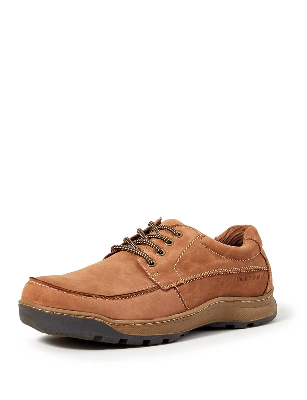 Hush Puppies Men's Tucker Derbys, Brown Tan Nubuck Tan, 6 UK