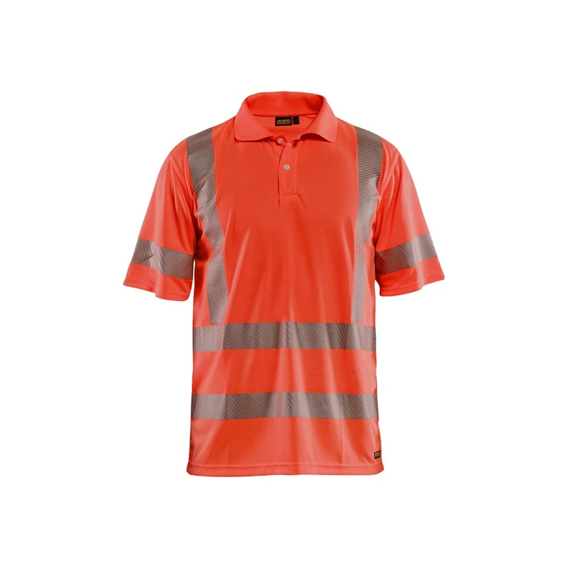 Blaklader 342810135500XXL Polo Shirt, High Vis Red, Size XXL