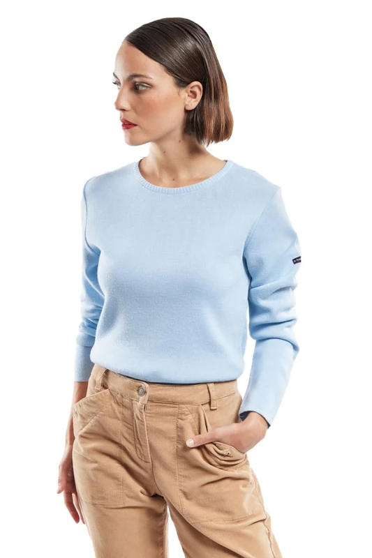 Armor Lux Women's Pontivy Sweater, Cloudy, UK 20