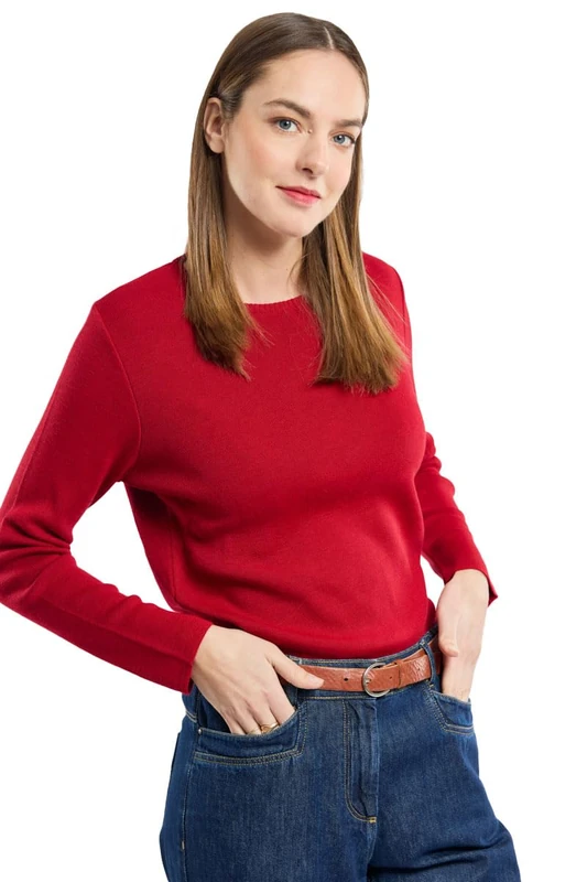 Armor Lux Pontivy Women's Sweater - Red - X-Small