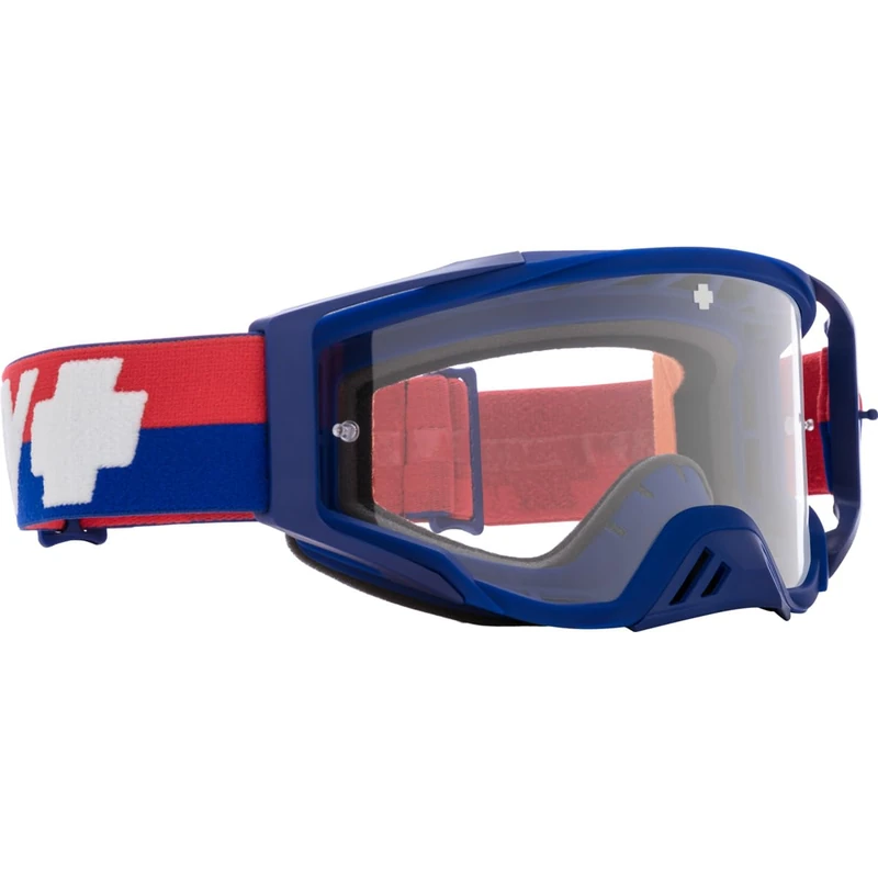 Spy+ - Foundation, Bolt USA, HD Clear, Large-Extra Large, Moto Goggles, Unisex, Adult
