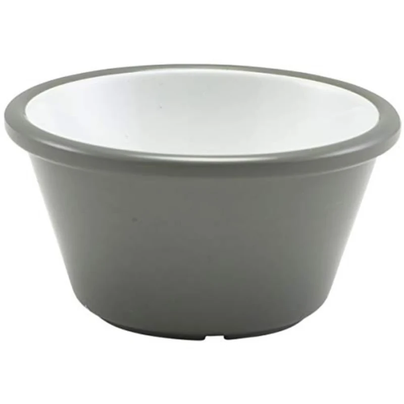 Genware E278-04 Two Tone Melamine Ramekin, Grey, 59mL Capacity, 65mm Diameter, Pack of 24