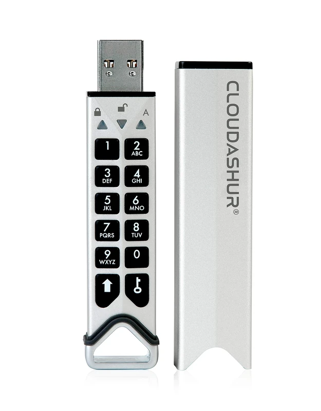 iStorage CloudAshur Hardware Security Module - Password Protected, Dust and Water Resistant, Portable, Military Grade Hardware Encryption - 5 Factor Authentication IS-EM-CA-256 - Image 1