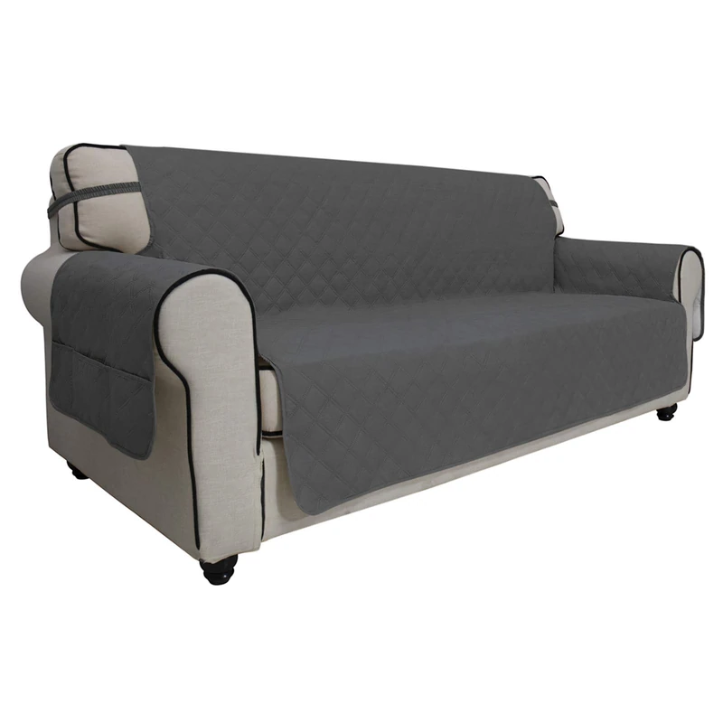 Easy-Going Sofa Slipcover Oversized Sofa Cover Waterproof Couch Cover Furniture Protector Cover Pets Covers Washable Non-Slip Fabric Pets Kids Children Dog Cat (Oversized Sofa, Dark Gray)