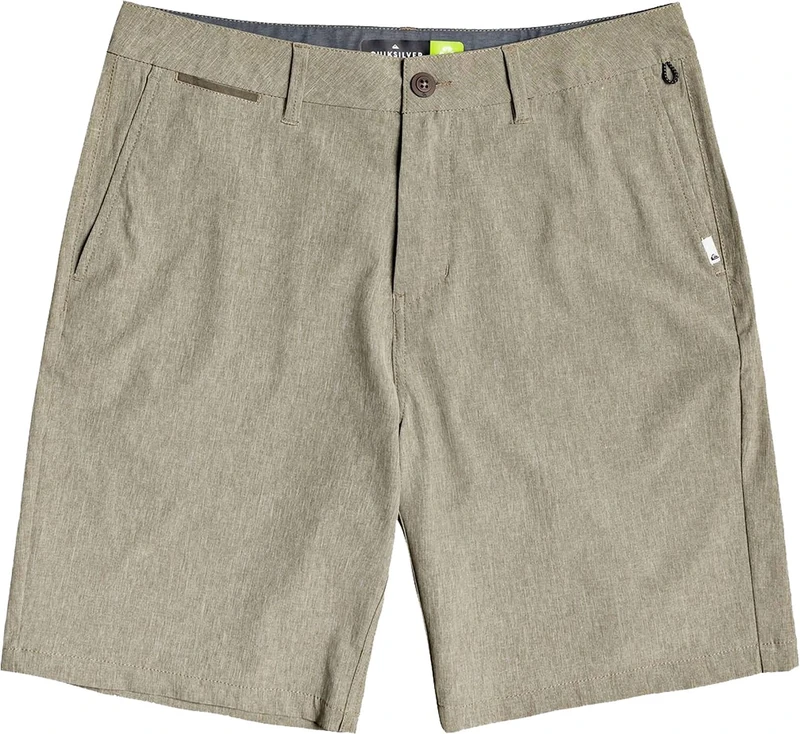 Quiksilver Men's Union Amphibian Hybrid 20 Inch Outseam Water Friendly Short Casual, Kalamata Heather, 32