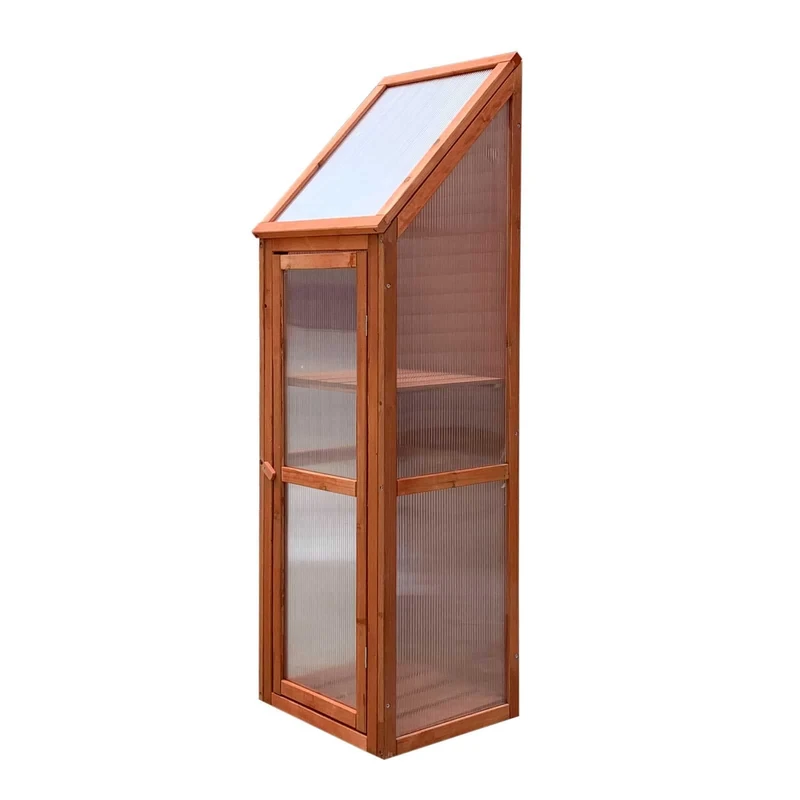 Gardiun Wooden Greenhouse Wood/Polycarbonate