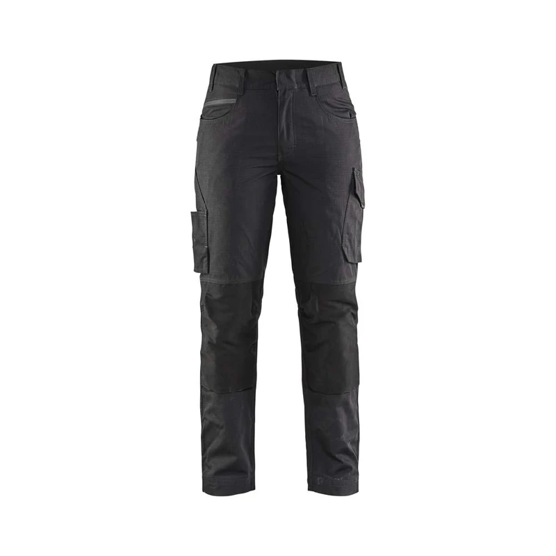 Blaklader 719513309998D21 Women's Service Stretch Work Trousers, Black/Dark Grey, Size D21
