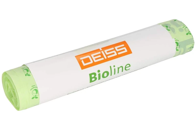 DEISS Bioline Organic Bin Liners, 200 L, Compostable, 100 bags.