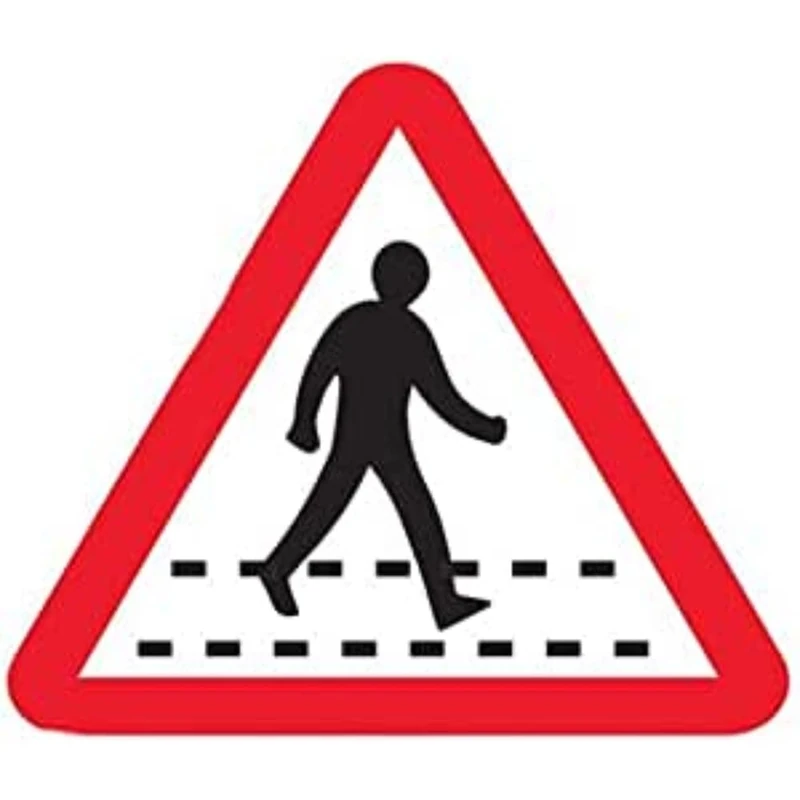 Pedestrian Crossing w/channel- 3mm AlumComp RA1 Anti Graffiti - 600x600mm