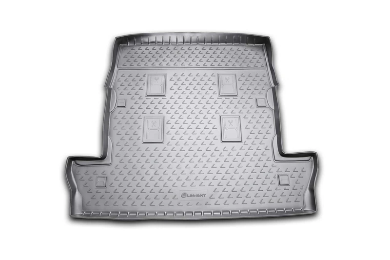 Element Tailored Fit Rubber Boot Liner Protector Mat for LEXUS LX 570, 2007-2012, 2012->, SUV 7 seats (folded backseat),