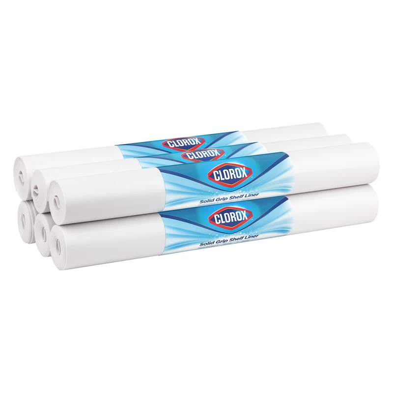 Duck Brand Solid Grip EasyLiner, Surface, White, 20-inch x 6 Feet x 6 Rolls