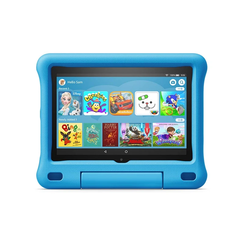 Amazon Fire HD 8 Kids tablet | for ages 3-7 | 8" HD display, 32 GB | Blue Kid-Proof Case (2020 release)