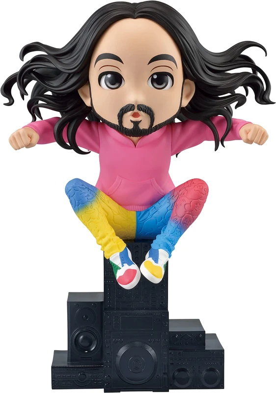 Banpresto FAMOUS CHARACTER - QPosket - Steve Aoki - Figurine 10cm