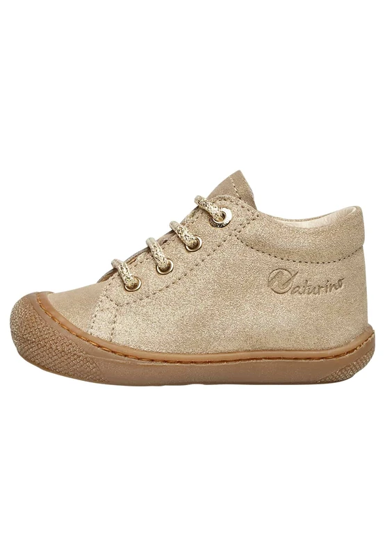 Naturino Cocoon-Leather Sneakers Gold 23 - Image 1