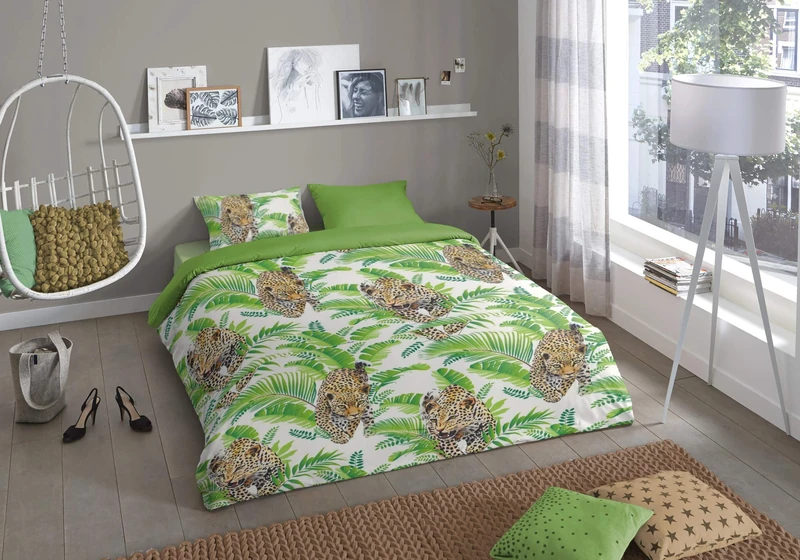 Good Morning Duvet Cover Jungle Green 240 x 220 cm - Image 1