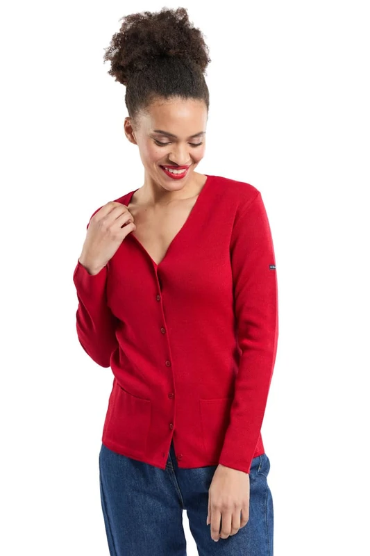 Armor Lux Women's Gilet ''Locronan'' Cardigan Sweater, Pillar, Medium