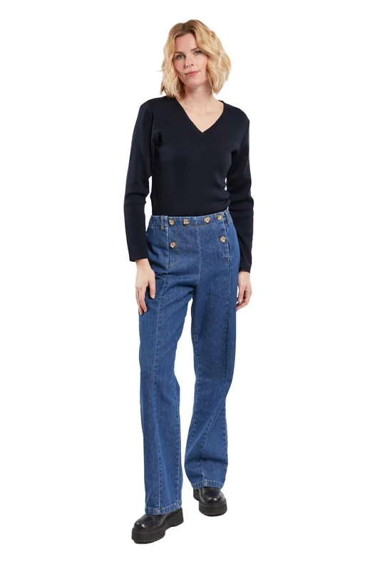 Armor Lux Locmine Women's Sweater - Blue - XX-Large