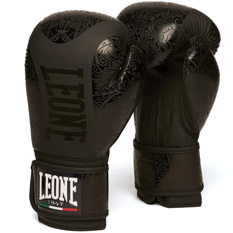 LEONE 1947 Maori Boxing Gloves black/10OZ - GN070