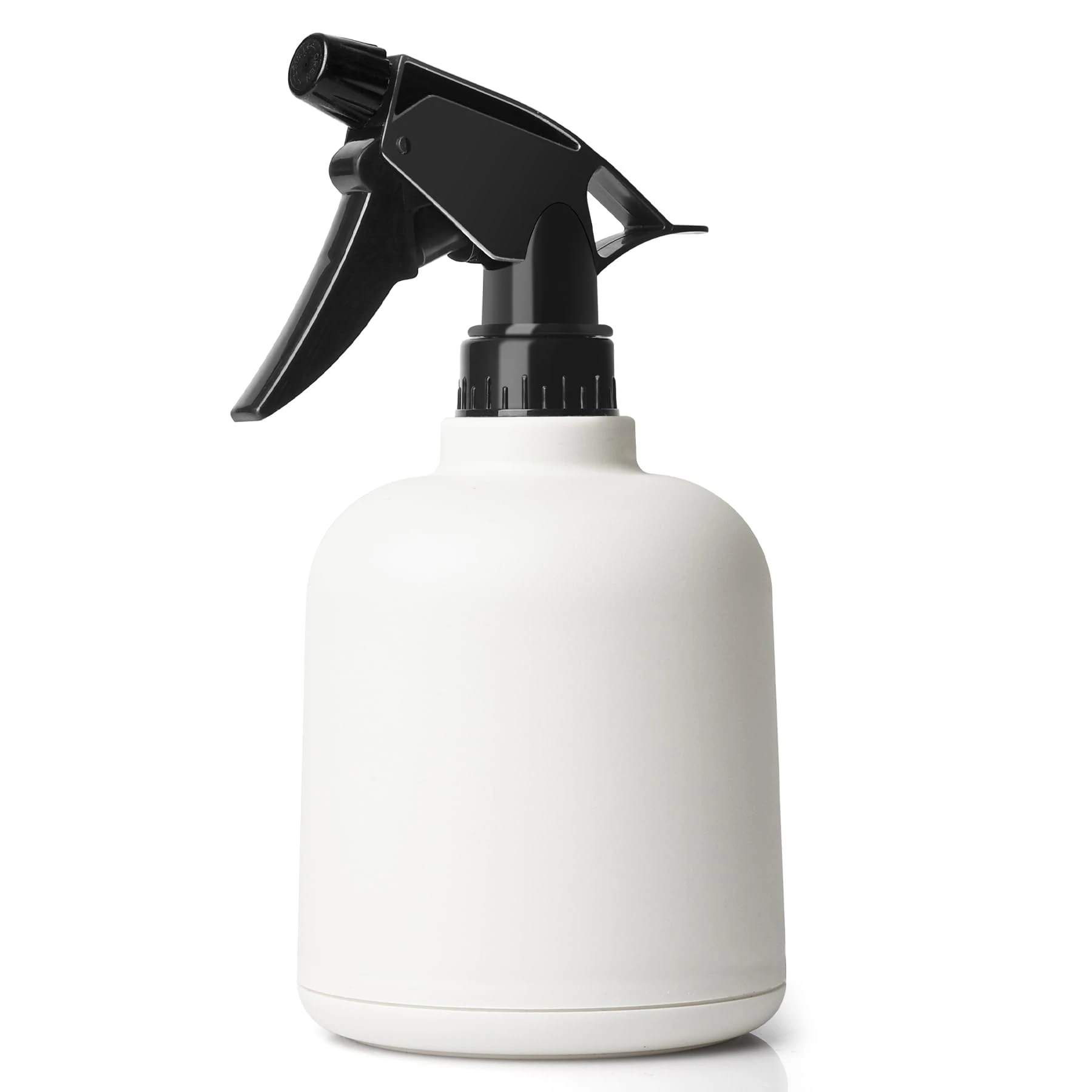 T4U Plastic Plant Mister, Fine Mist Spray Bottle with Top Pump Trigger, Indoor Plant Watering Can Water Sprayer for Flowers Herbs Plants Home Garden White (600ML)