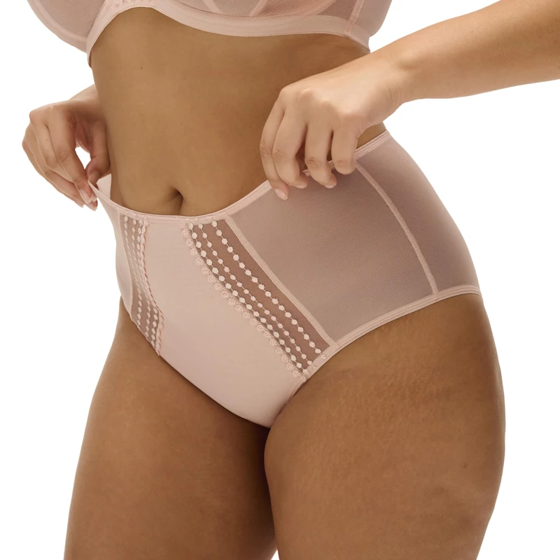 Elomi Women's Brief Bikini Style Underwear, Pearl Blush, 3XL