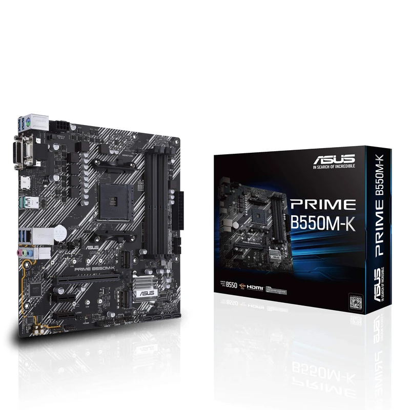 ASUS Prime B550M-K AM4 Micro-ATX Motherboard - Image 1