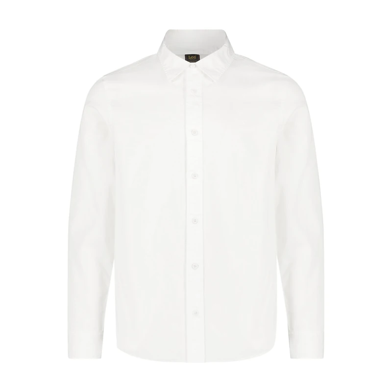 Lee Men's Patch Shirt Shirt, Bright White, Small