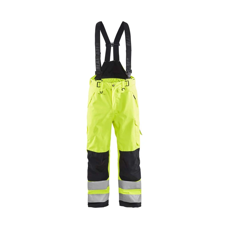Blaklader 186719773399C52 Shell Work Trousers, High Vis Yellow/Black, Size C52