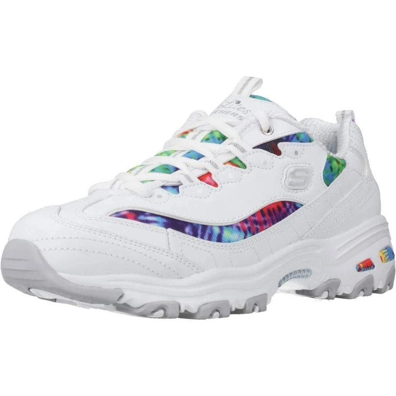 Skechers Women Women Sports Shoes D'Lites - Summer Fiesta White 2 UK