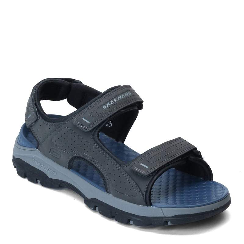 Skechers Men's Tresmen-Garo Open Toe Water Sandal Fisherman, Charcoal, 7 Medium US