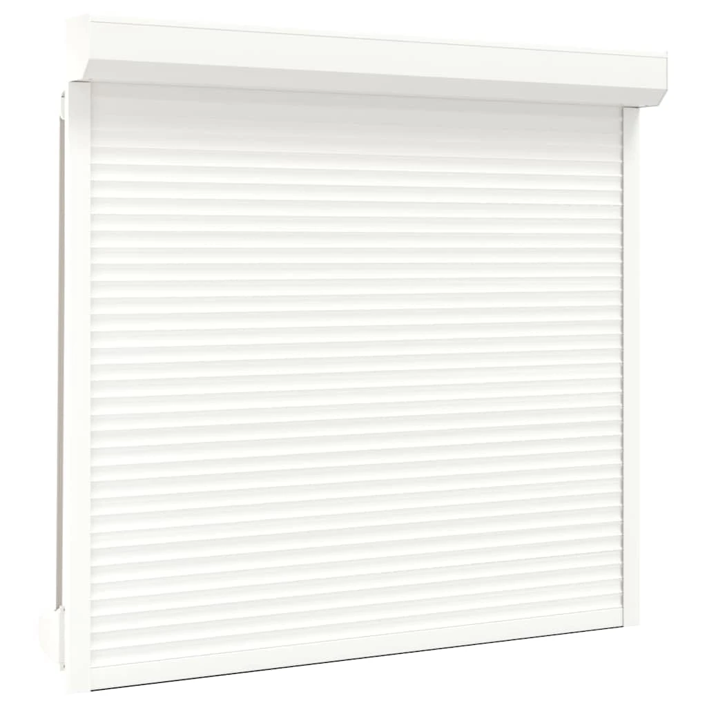 "vidaXL Pre-Built Roller Shutter in Aluminium - Weather and Abrasion, Energy Efficient in White 160x150 cm"