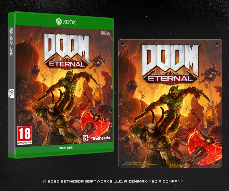 Bethesda DOOM Eternal with Steel Poster (Exclusive to Amazon.co.uk) (Xbox One)