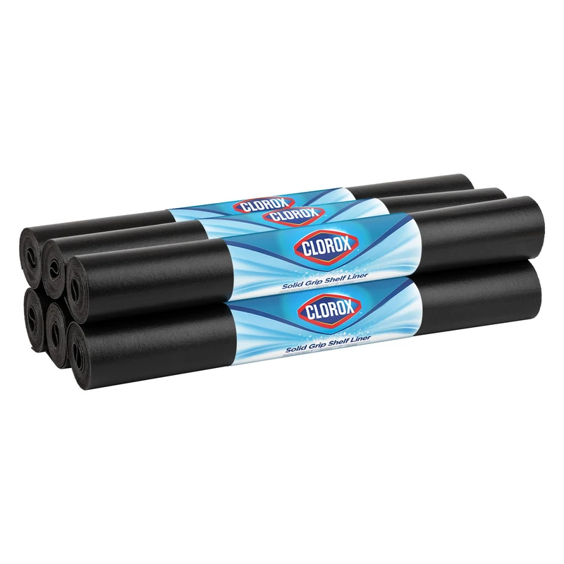 Duck Solid Grip EasyLiner, Black, 20-inch x 6 Feet x 6 Rolls
