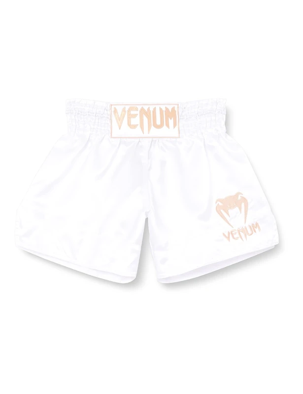 Venum, Classic Muay Thai Shorts, Men's, M, White/Gold