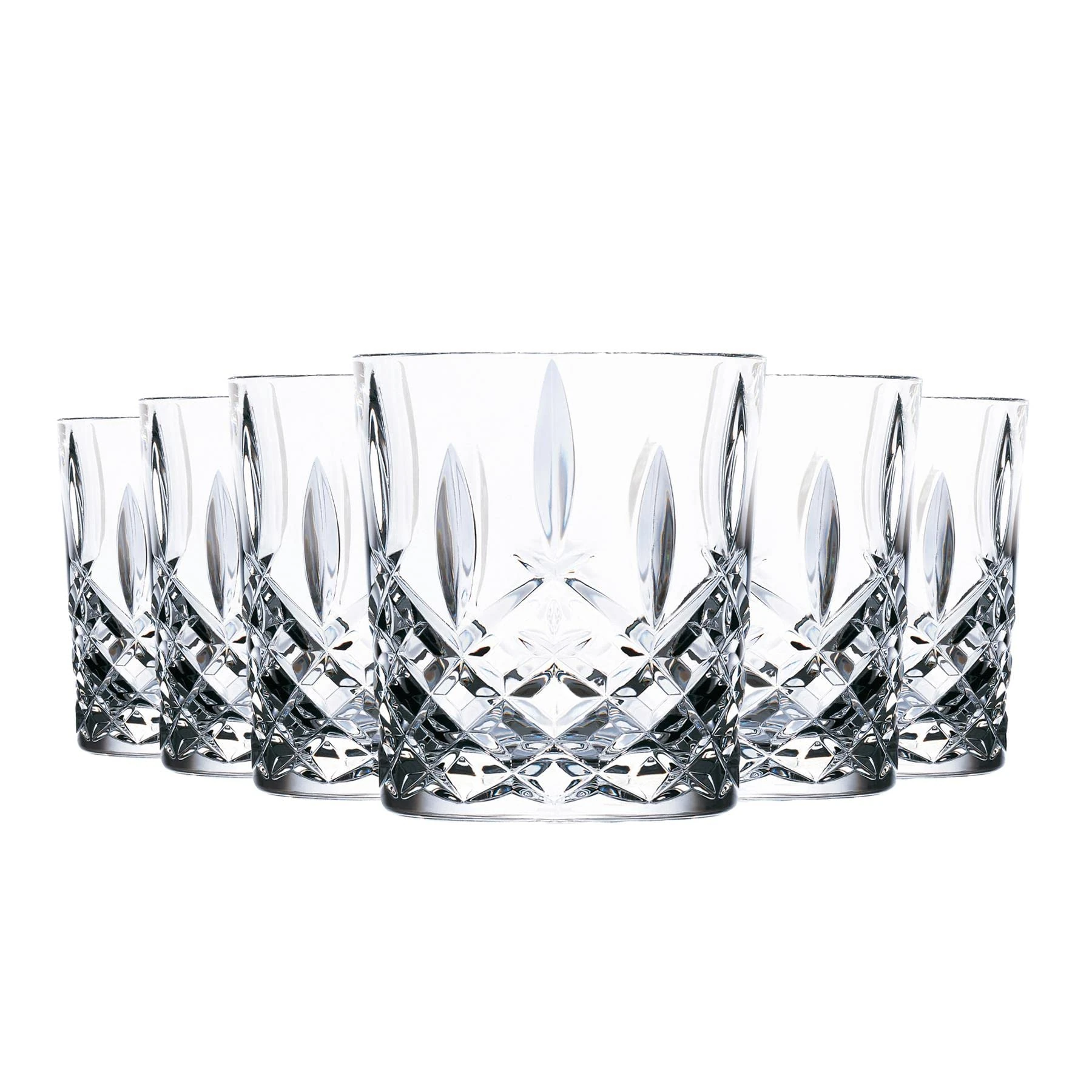 RCR 6X 340ml Crystal Glass Tumbler Glasses Orchestra Range DOF Cocktail Tumblers Glass Set - Gift Boxed - Made in Italy Crystal