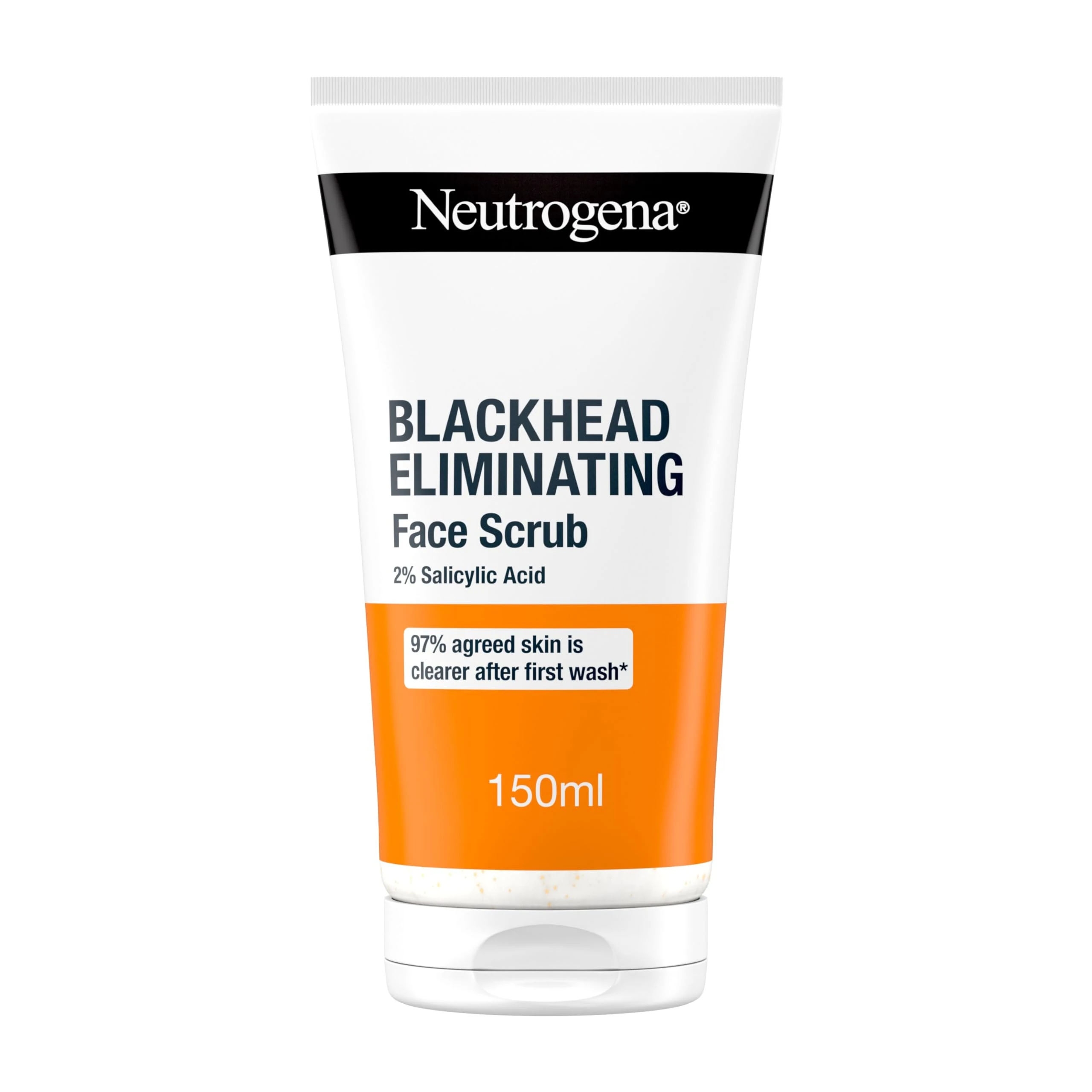 Neutrogena Blackhead Eliminating Face Scrub (1x 150ml), Gentle Face Care with 2% Salicylic Acid, Oil-Free Exfoliator to Help Reduce Blackheads from Day 1, Suitable for Blackhead-Prone Skin