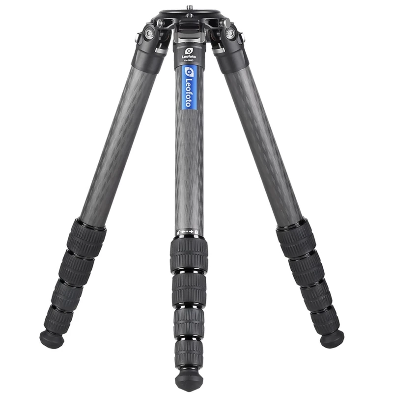 Leofoto - Summit - Carbon Tripod - Max. Height: 154 cm - Min. Height: 8 cm - For Larger, Heavy Cameras and Lenses - Light Weight - LM-365C - Black