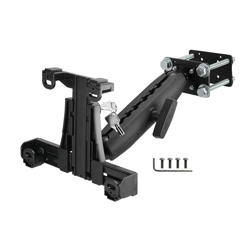 ARKON Mounts - Forklift Locking Tablet Mount with 8.5-inch Shaft Arm Adjustable Flexibility Effortless Installation Engineered for Warehouse Vehicles Fits iPad and Samsung Tablets - Image 1